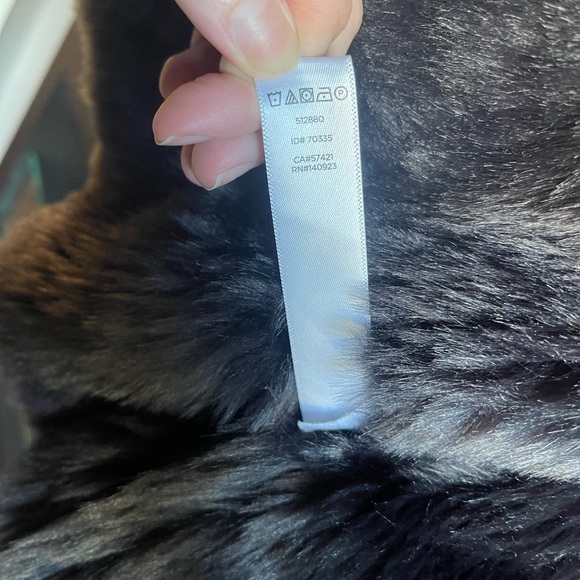 Loft SZ M Dark Grey Reversible Faux Suede and Fur Vest! - Picture 6 of 9